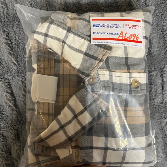 The North Face Men Plaid Flannel Long Sleeve Button Up Shirt Size M Cotton Blend - Picture 10 of 10